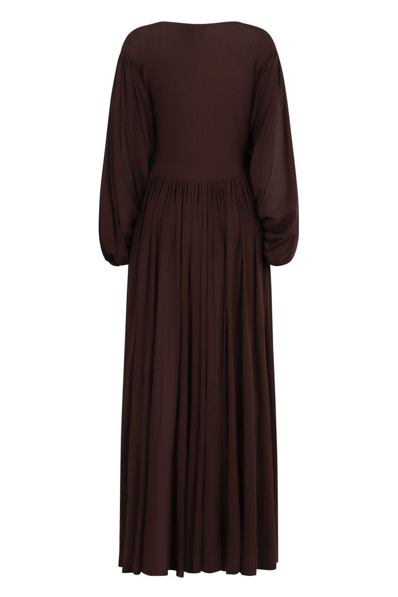 draped long dress by Selfnex