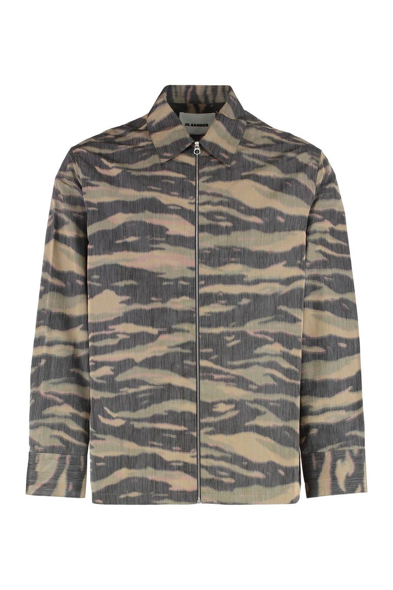 silk blend overshirt by Selfnex