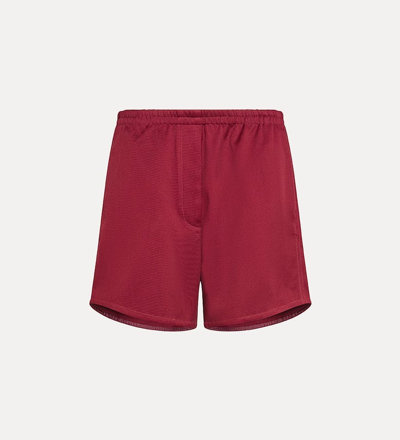 mercerized cotton twill shorts by Selfnex