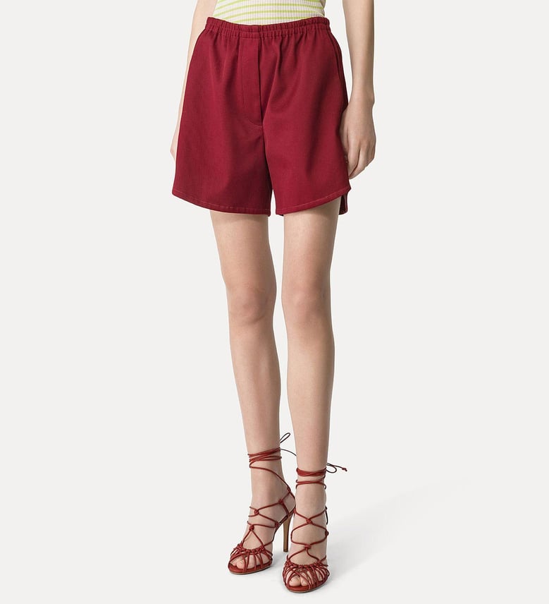 mercerized cotton twill shorts by Selfnex