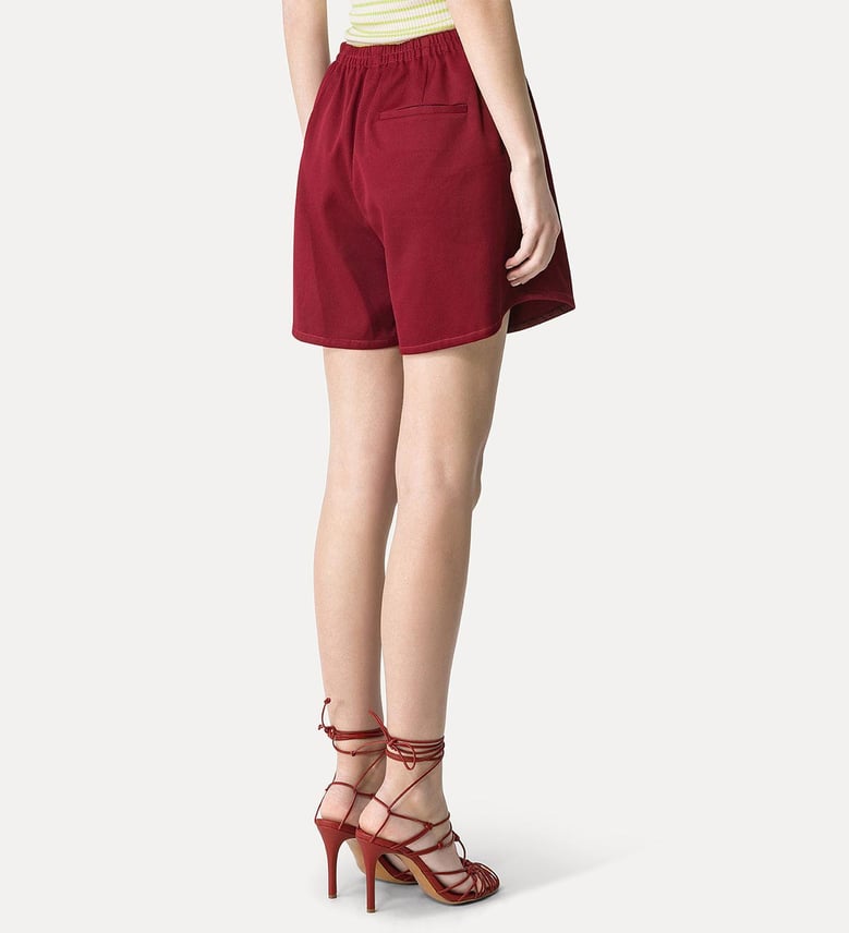mercerized cotton twill shorts by Selfnex