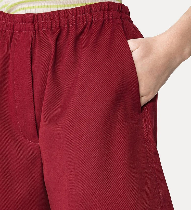 mercerized cotton twill shorts by Selfnex