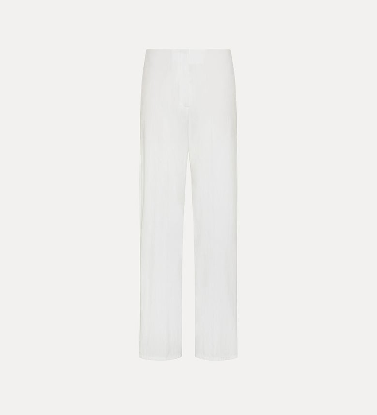 viscose cotton twill straight leg pants by Selfnex