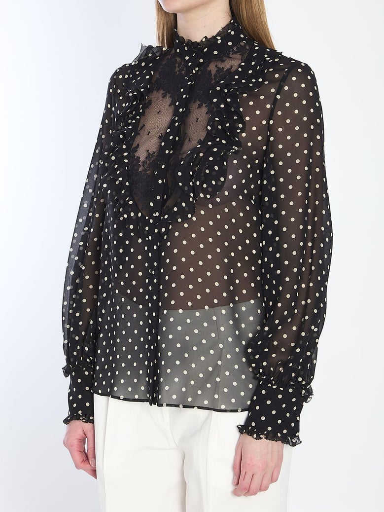 shirt with polka dots by Selfnex