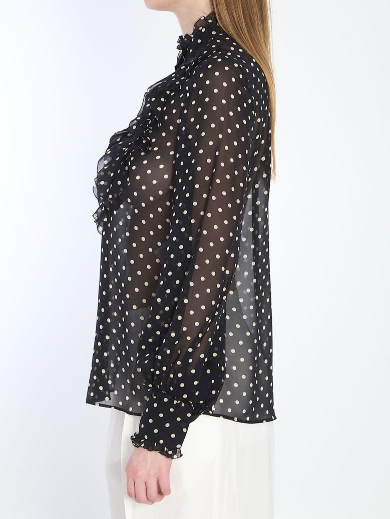 shirt with polka dots by Selfnex