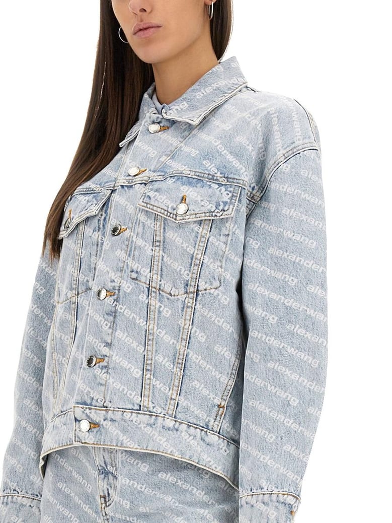 all over logo jacket by Selfnex
