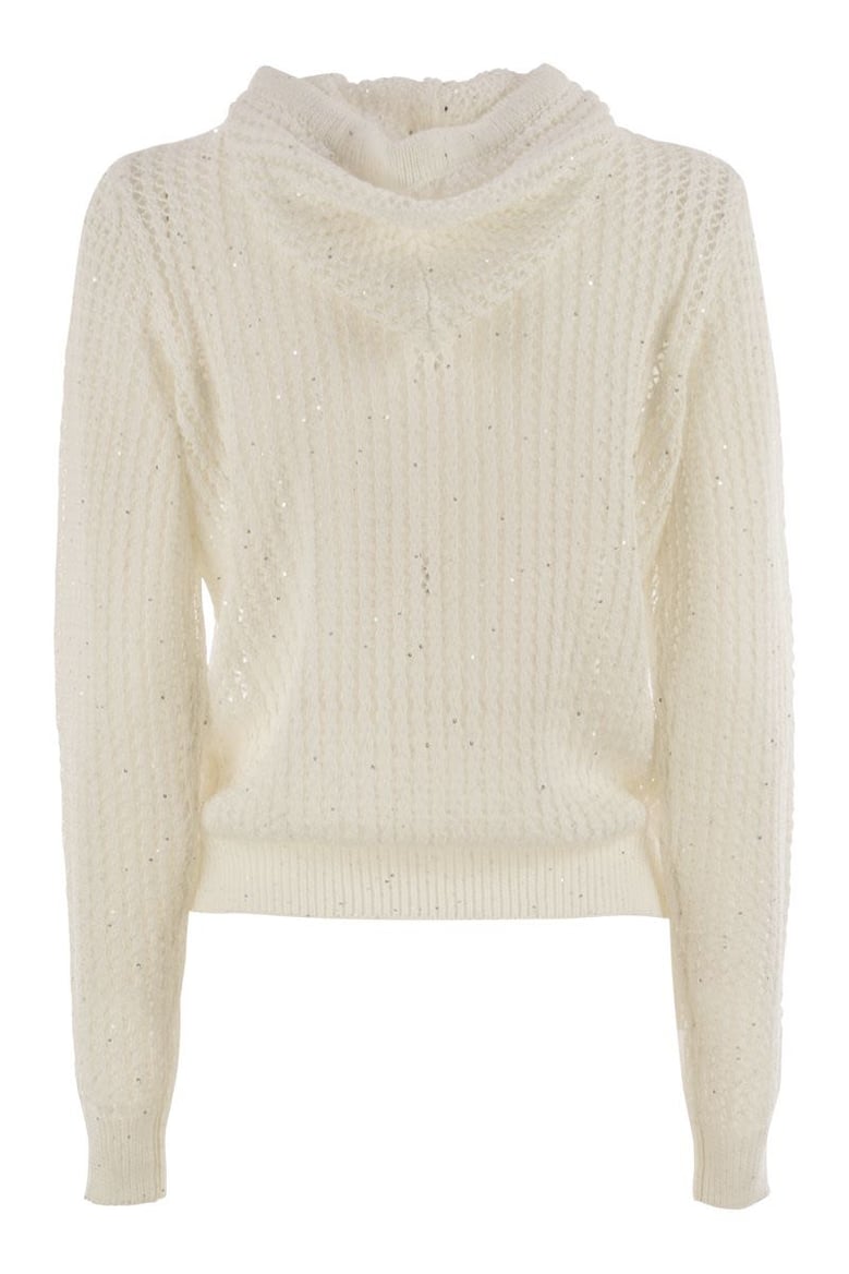 pure cotton cordonet jumper with sequins by Selfnex