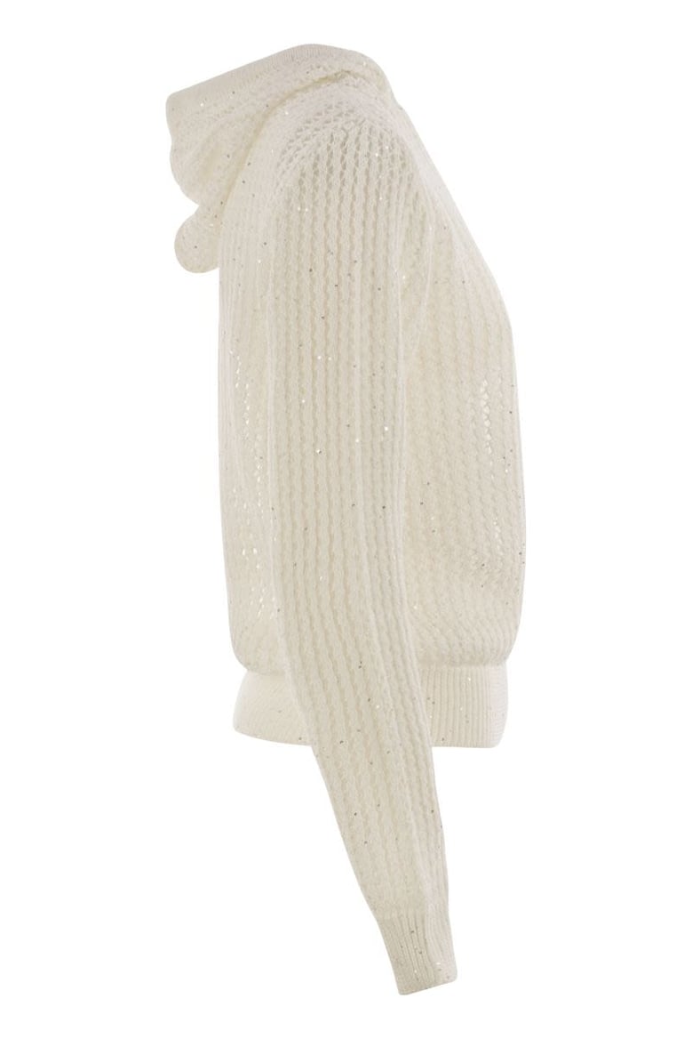 pure cotton cordonet jumper with sequins by Selfnex