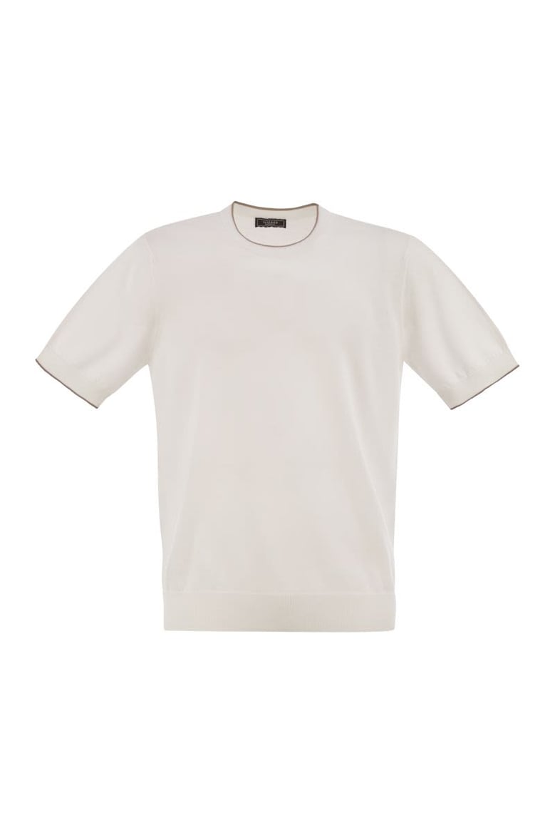 t-shirt in pure cotton yarn by Selfnex