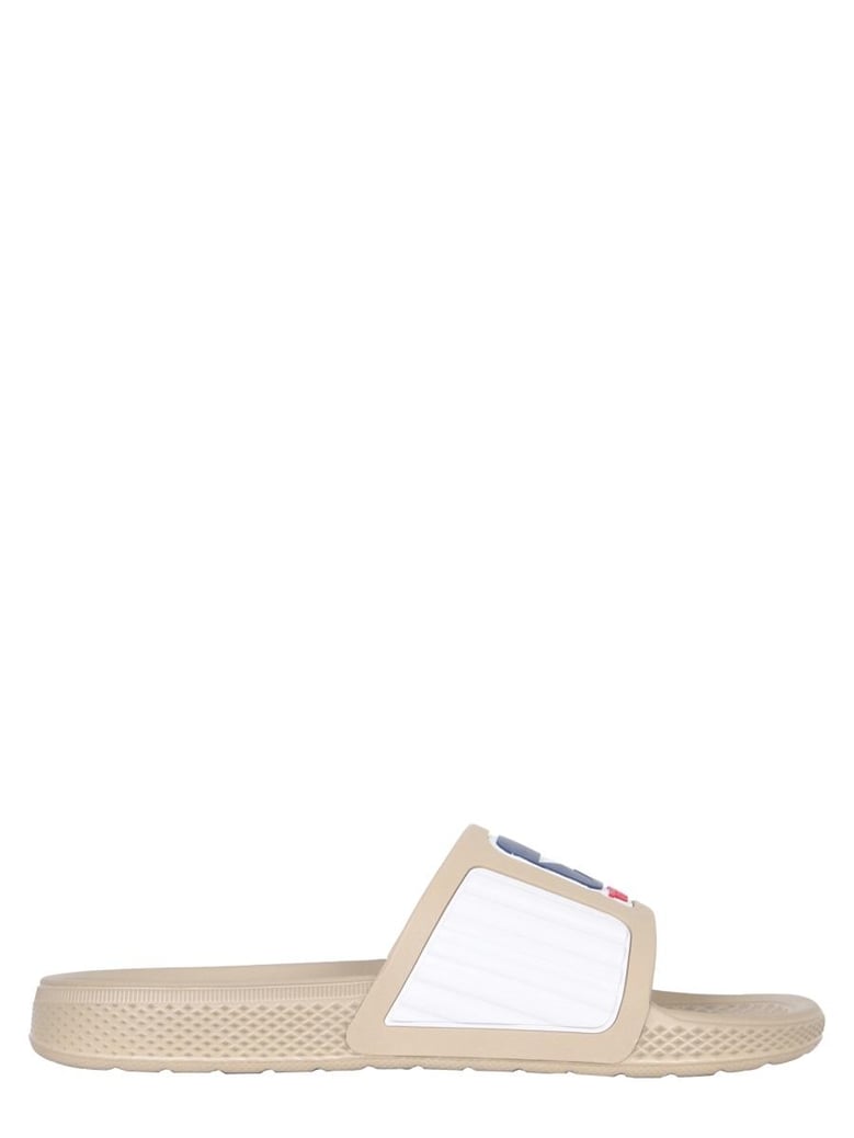 rubber slide sandals by Selfnex