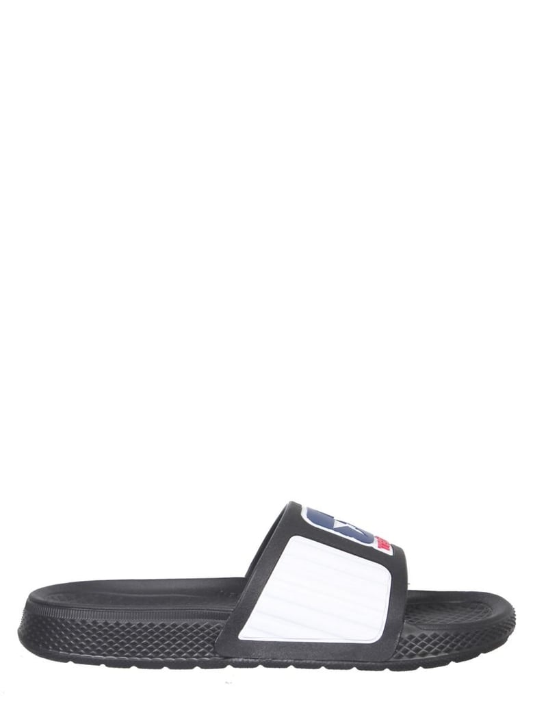 rubber slide sandals by Selfnex