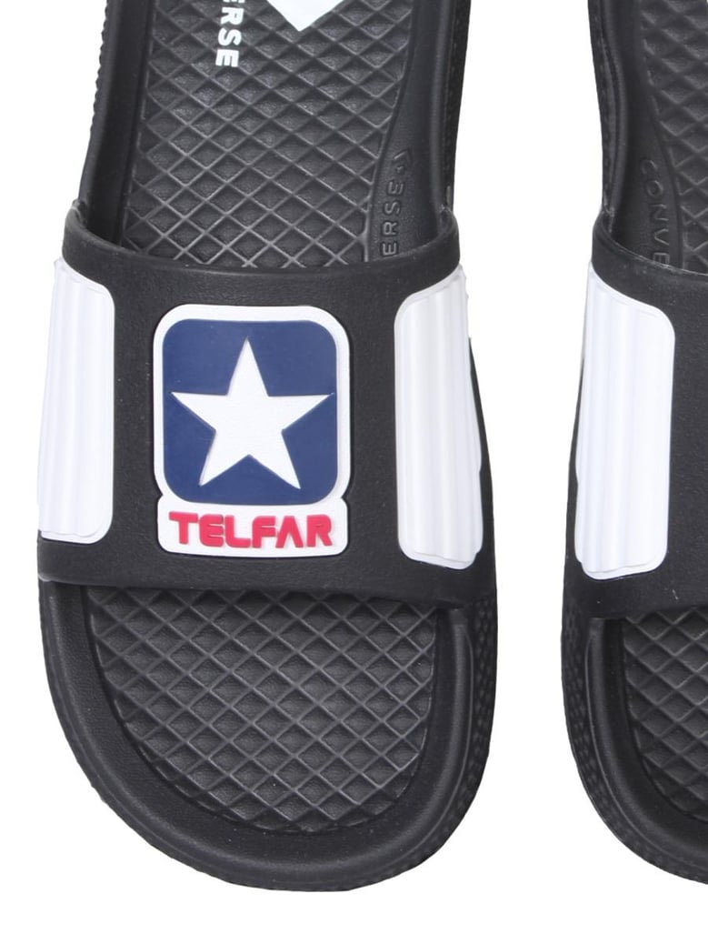 rubber slide sandals by Selfnex