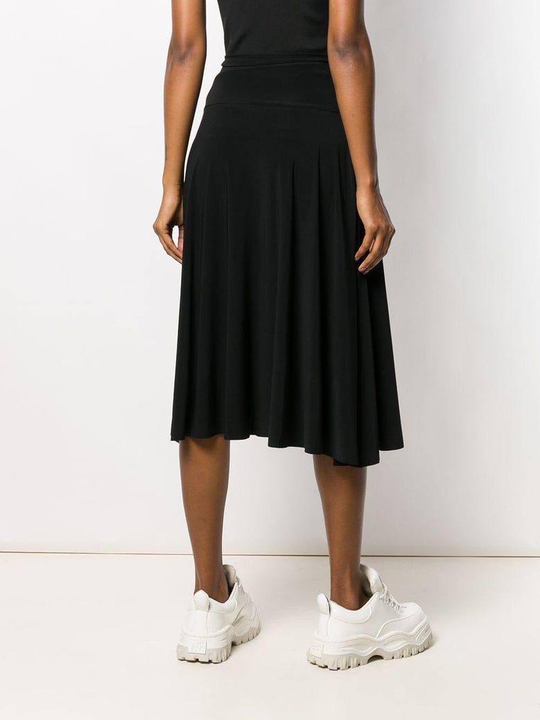 flared jersey skirt by Selfnex