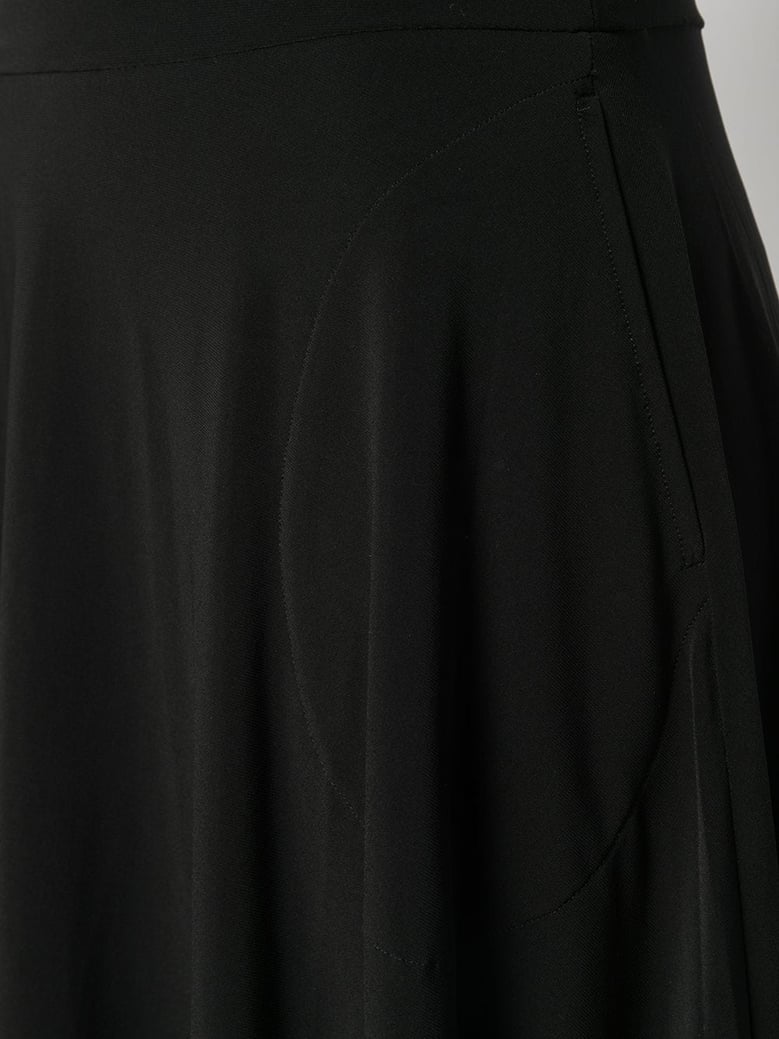 flared jersey skirt by Selfnex