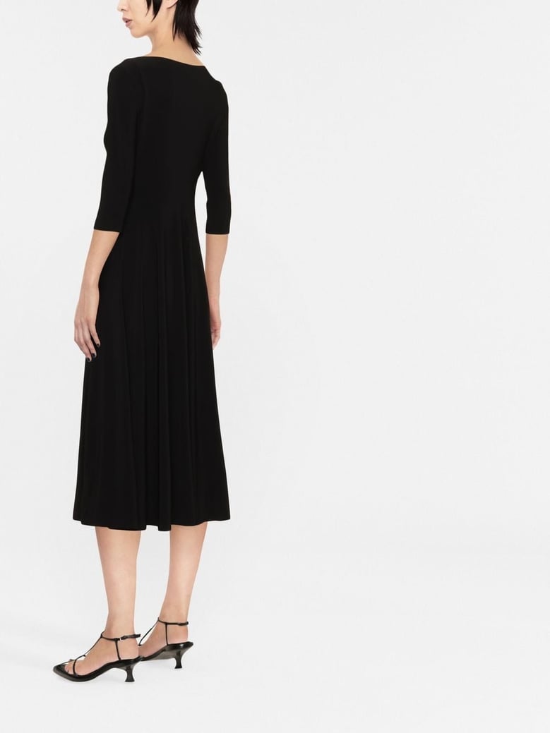 elegant flared midi dress by Selfnex