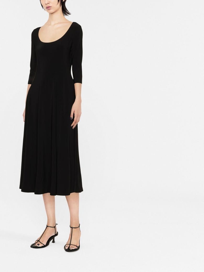 elegant flared midi dress by Selfnex