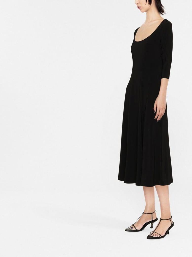 elegant flared midi dress by Selfnex