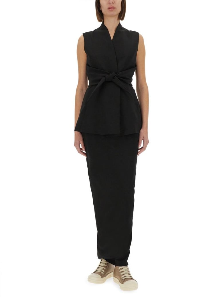 structured sleeveless jacket by Selfnex