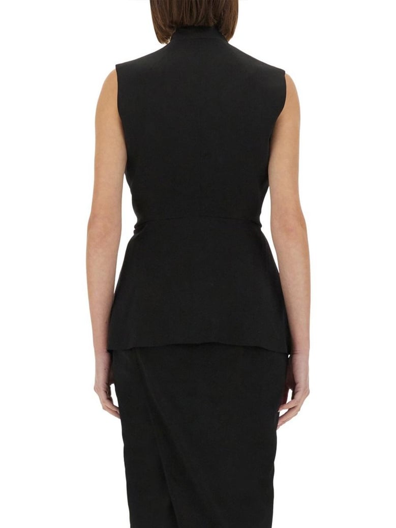 structured sleeveless jacket by Selfnex