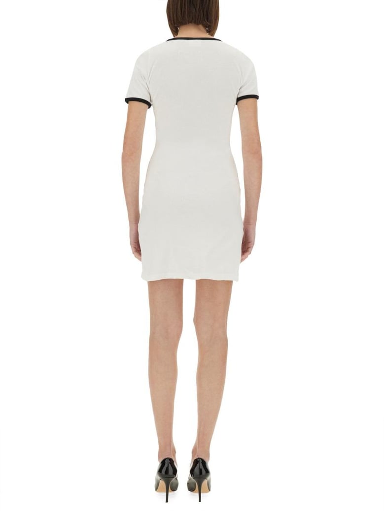 holistic contrast mini dress by Selfnex