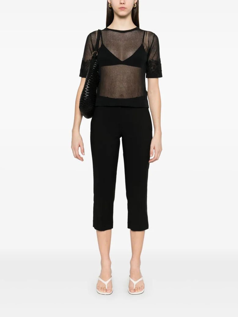 cropped trousers by Selfnex