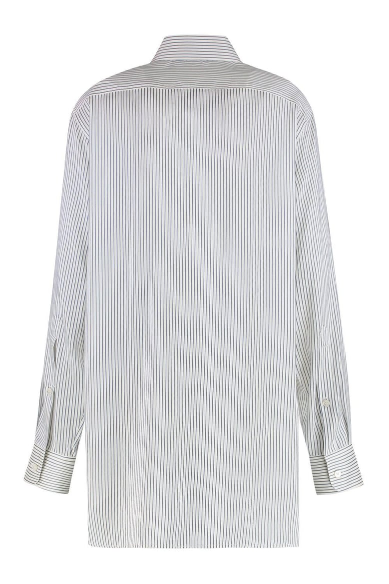 striped silk shirt by Selfnex