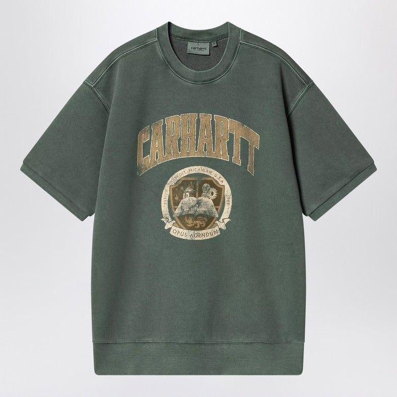 library sweatshirt in conifer green by Selfnex