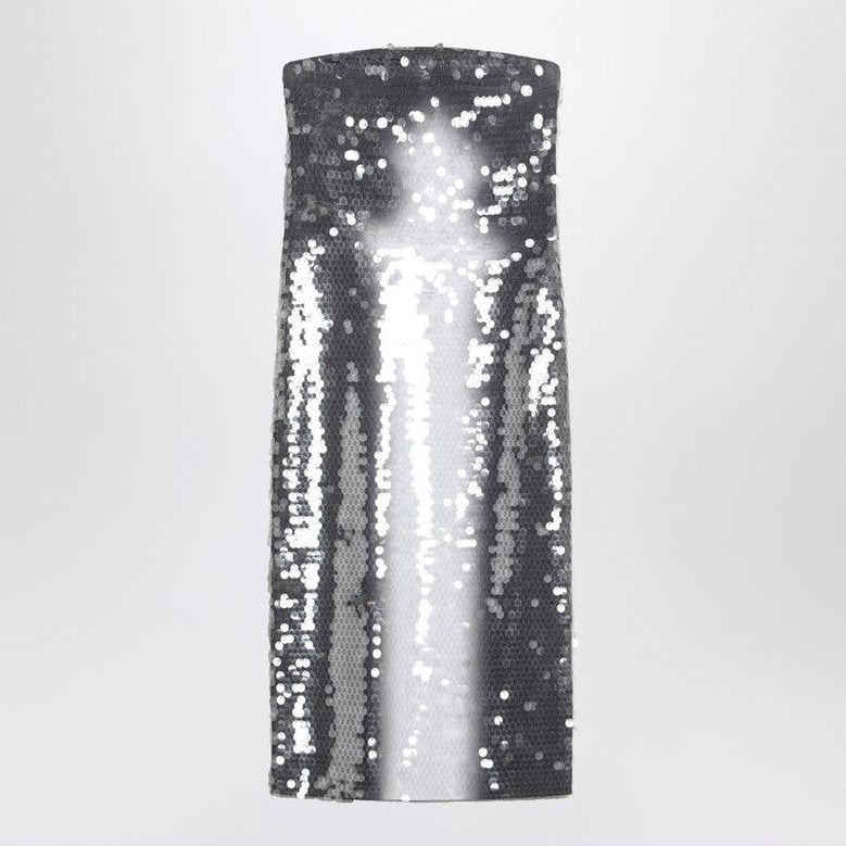 midi dress with gradient sequin effect by Selfnex