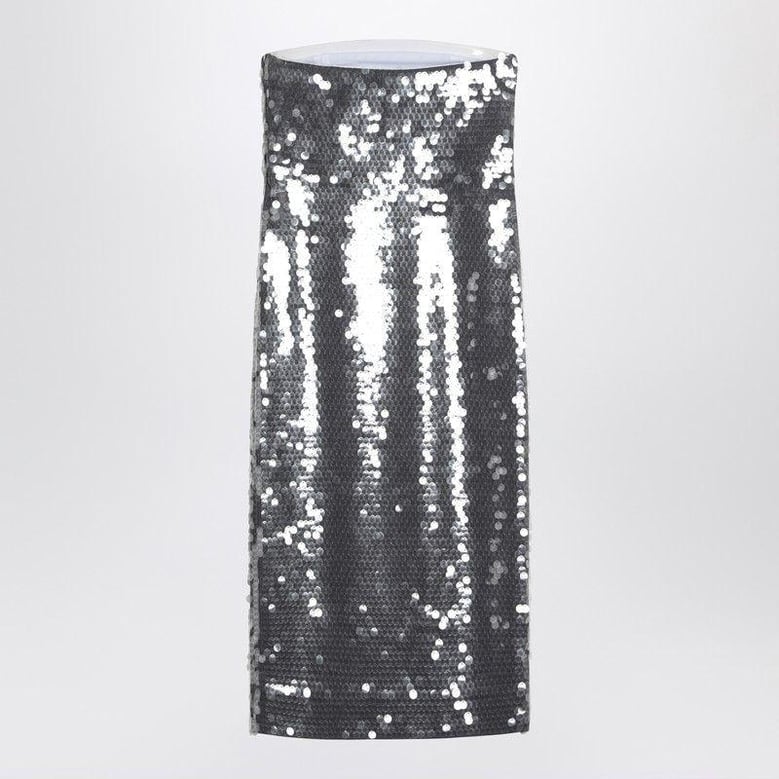 midi dress with gradient sequin effect by Selfnex