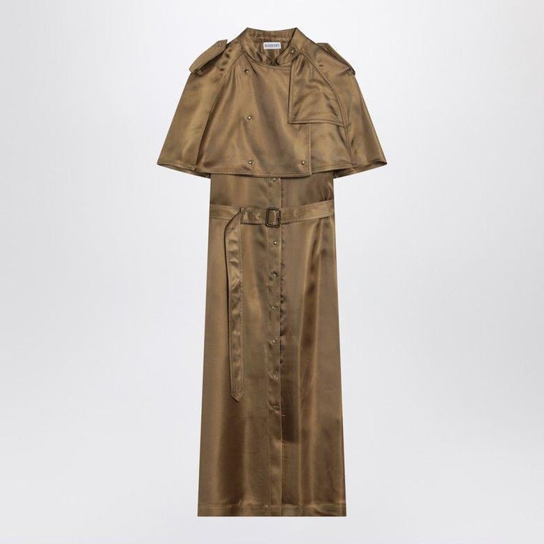 viscose twill trench dress by Selfnex