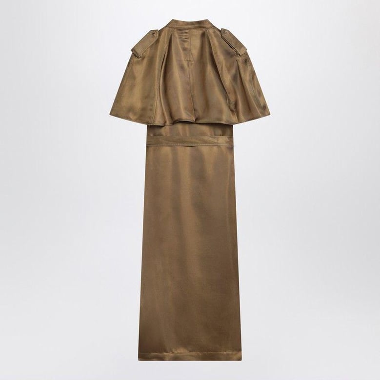 viscose twill trench dress by Selfnex