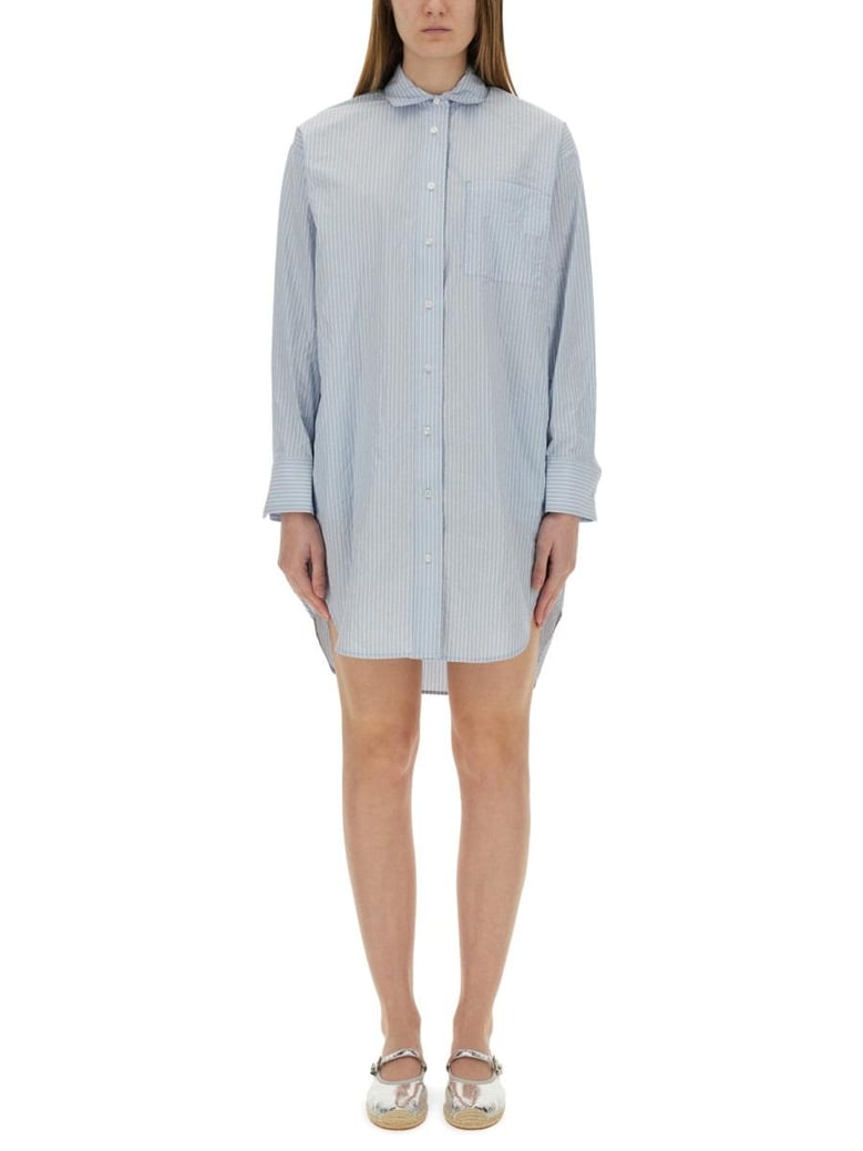 poplin shirt mini dress by Selfnex