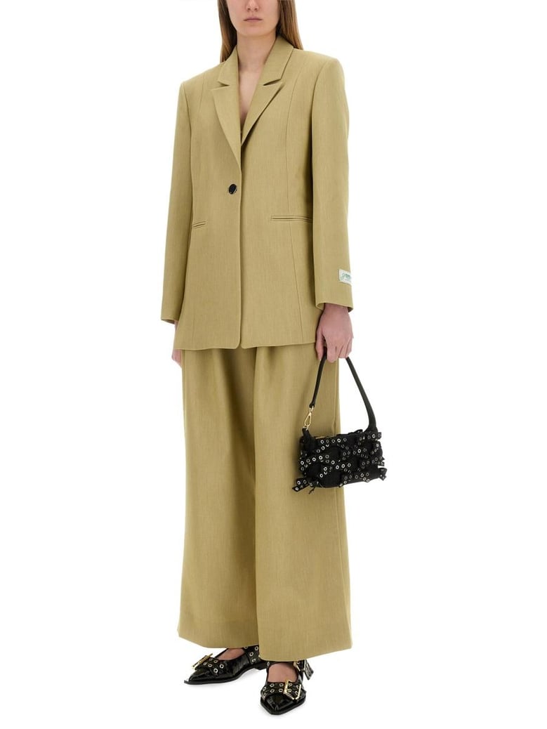 twill suit pants by Selfnex