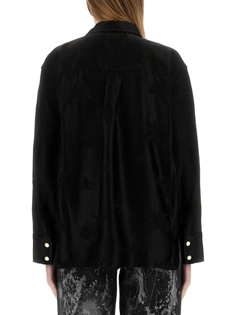 jacquard satin shirt by Selfnex