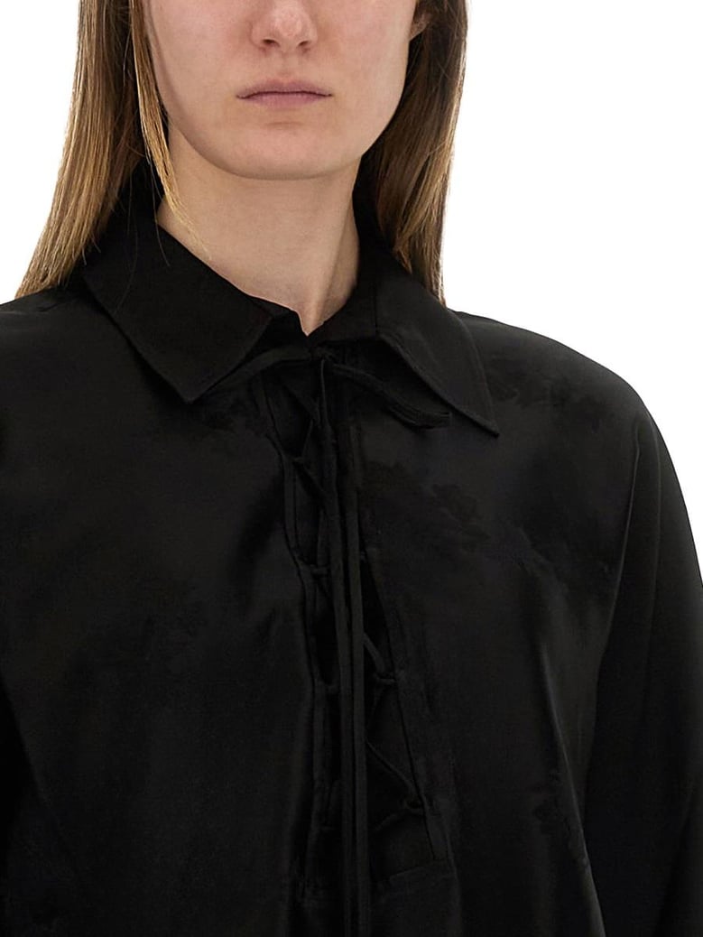 jacquard satin shirt by Selfnex