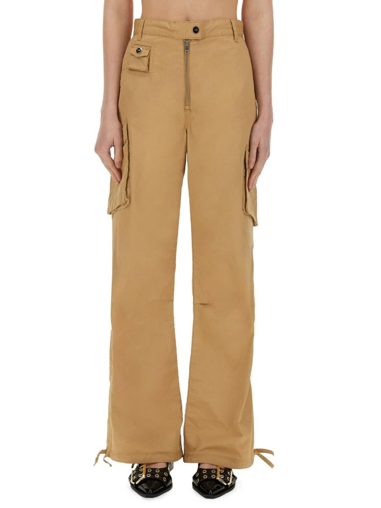 washed cotton twill pants by Selfnex