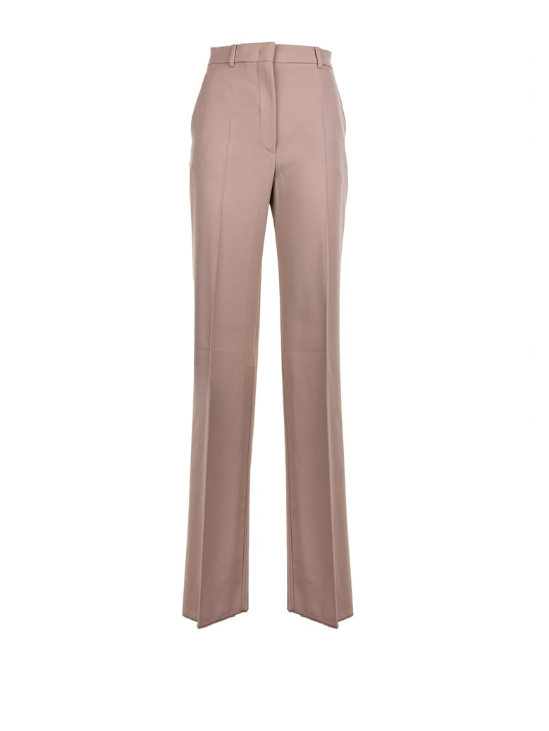 wool satin trousers by Selfnex