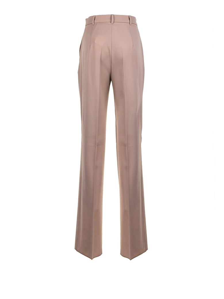 wool satin trousers by Selfnex