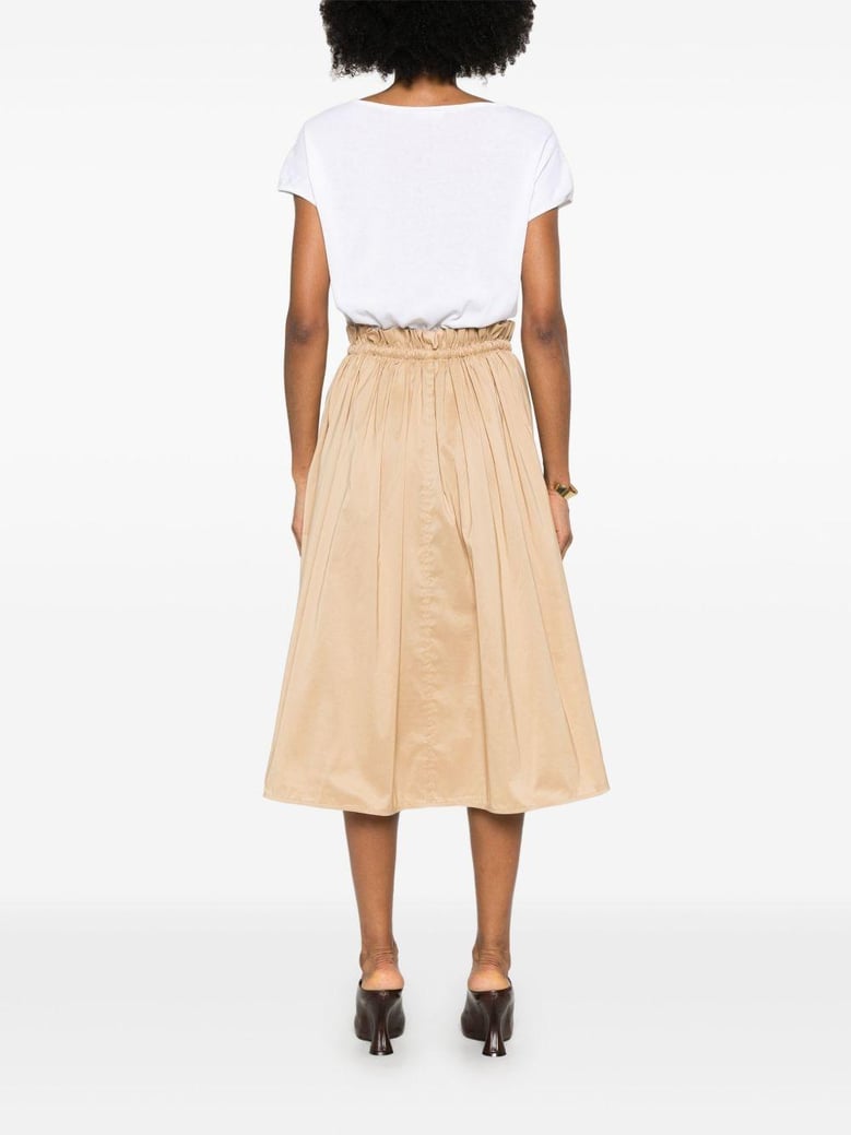 short-sleeved dress in cotton and poplin by Selfnex