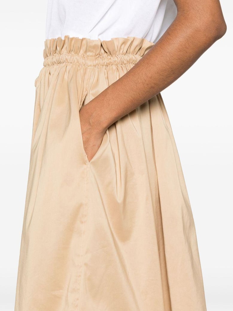 short-sleeved dress in cotton and poplin by Selfnex