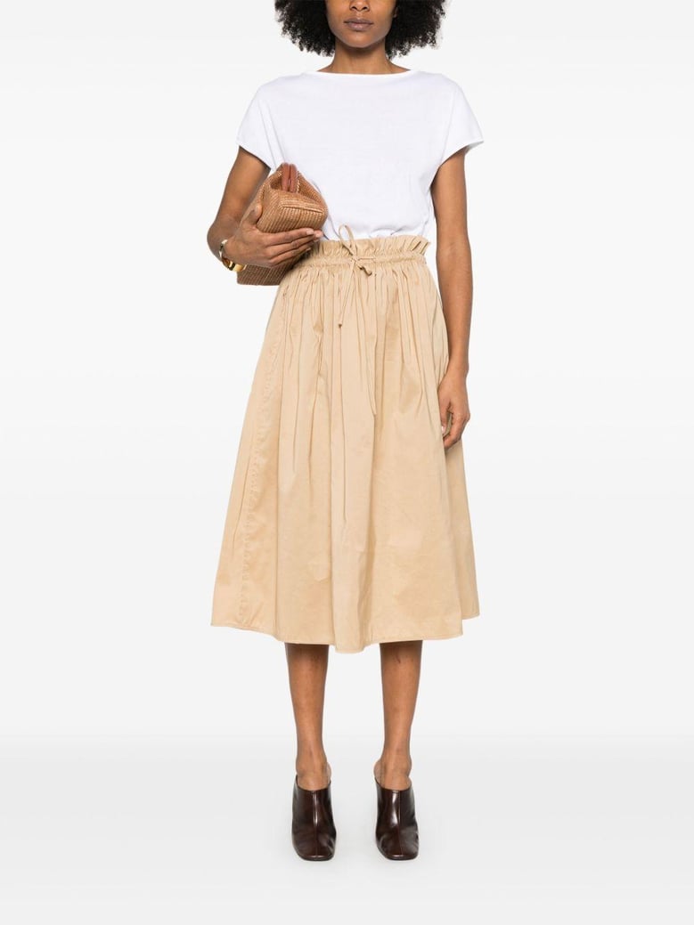 short-sleeved dress in cotton and poplin by Selfnex