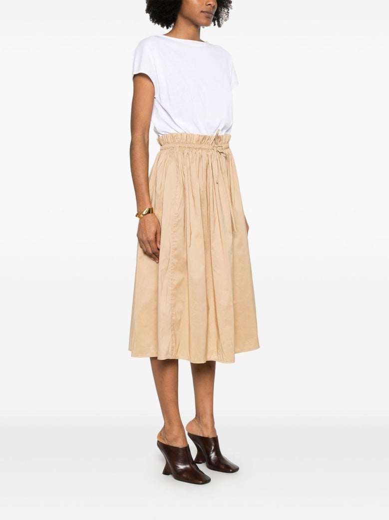 short-sleeved dress in cotton and poplin by Selfnex