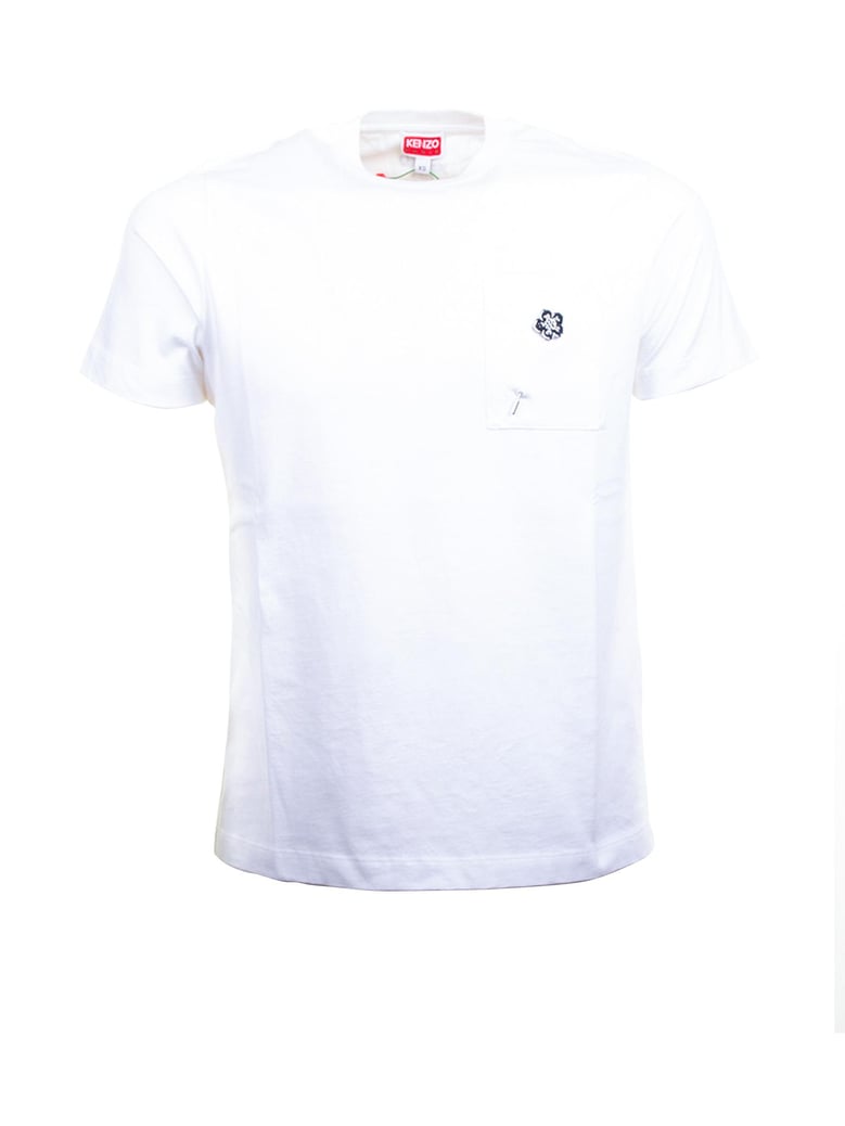 loose t-shirt with floral embroidery by Selfnex