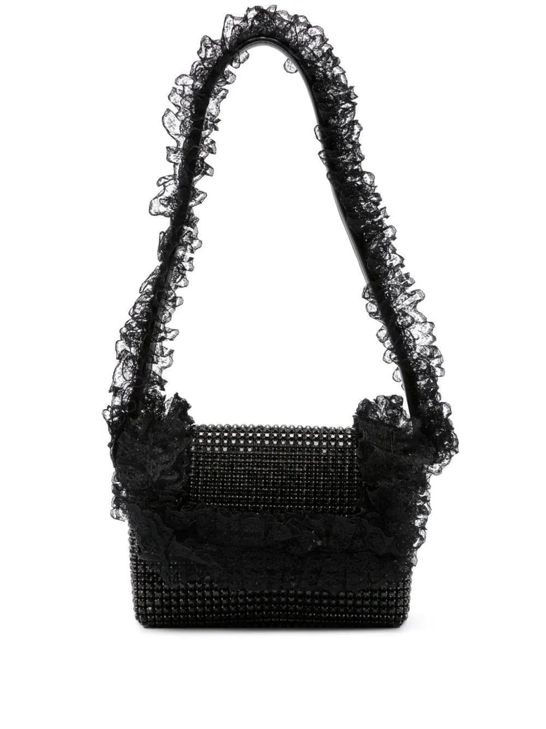 crystal lace detail bag by Selfnex