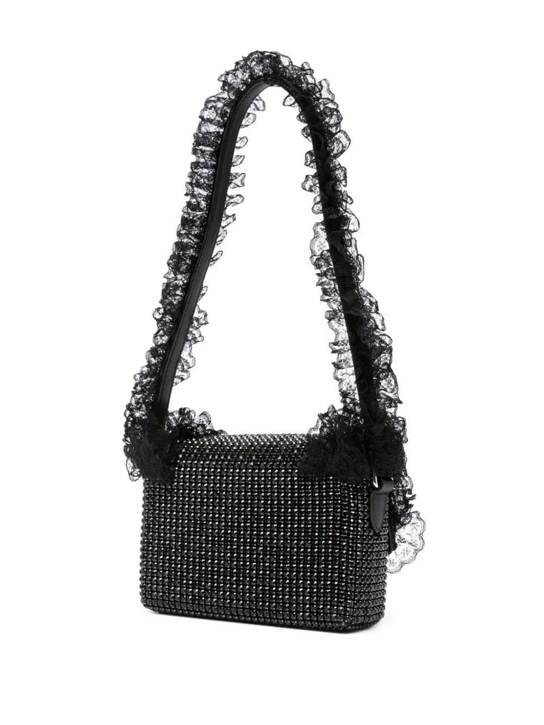 crystal lace detail bag by Selfnex