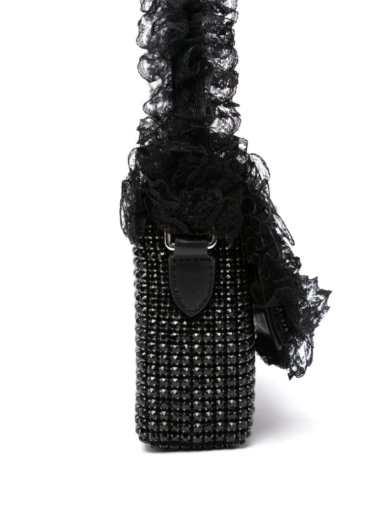 crystal lace detail bag by Selfnex