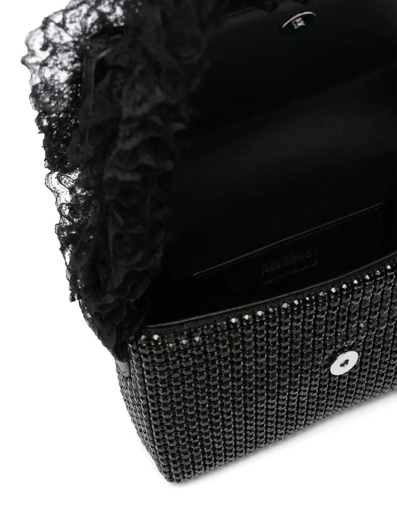 crystal lace detail bag by Selfnex