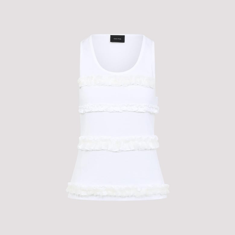 fitted ruffle frill t by Selfnex