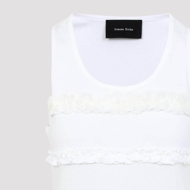fitted ruffle frill t by Selfnex