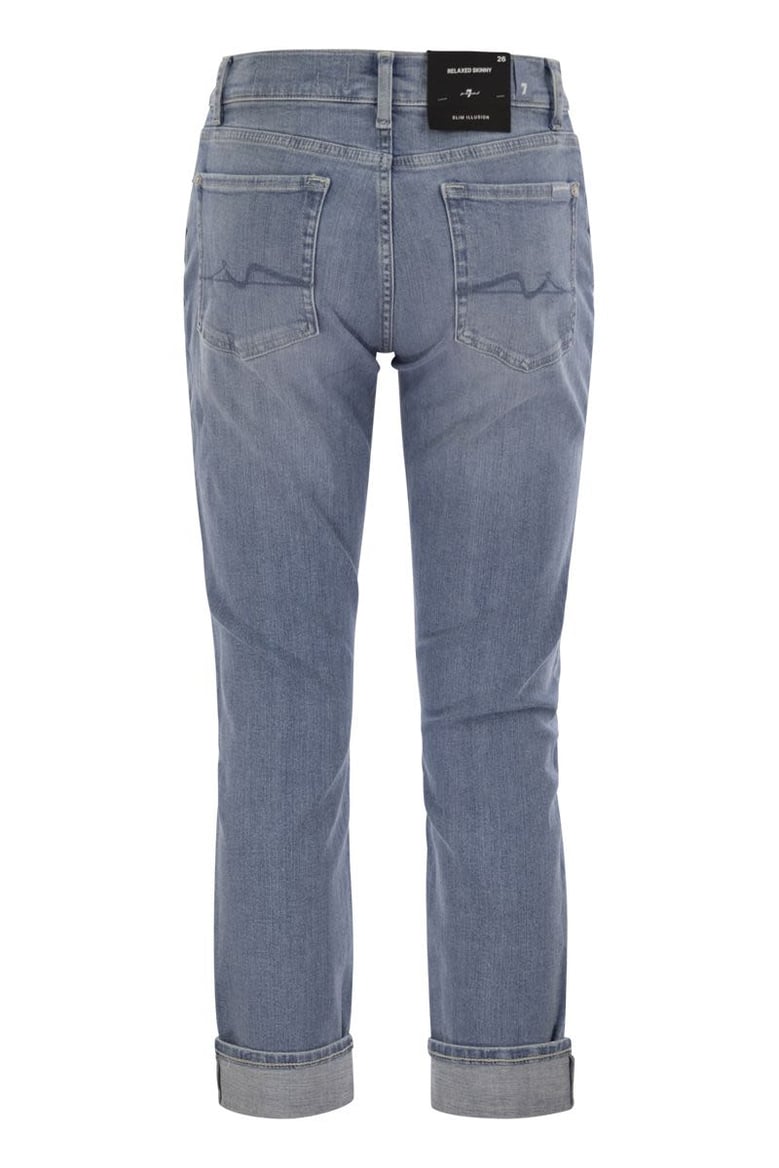 relaxed skinny groovy - medium waist boyfriend jeans by Selfnex